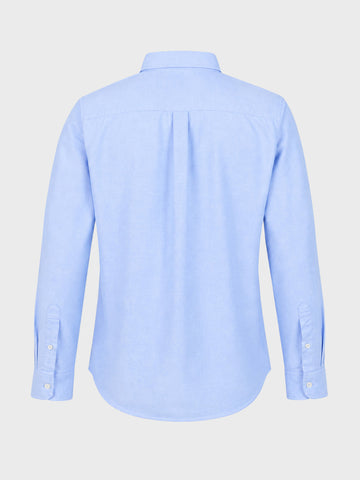 Men's Blue Slim Fit Solid Casual Shirt