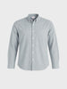 Men's Green Slim Fit Striped Casual Shirt