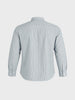 Men's Green Slim Fit Striped Casual Shirt