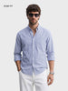 Men's Blue Slim Fit Striped Casual Shirt