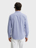 Men's Blue Slim Fit Striped Casual Shirt