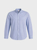 Men's Blue Slim Fit Striped Casual Shirt