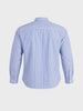 Men's Blue Slim Fit Striped Casual Shirt