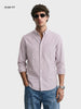 Men's Brown Slim Fit Striped Casual Shirt