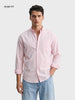 Men's Pink Slim Fit Striped Casual Shirt
