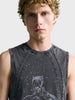 Men's Black Regular Fit Graphic Printed Character Casual T-Shirt