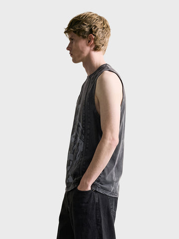 Men's Black Regular Fit Graphic Printed Character Casual T-Shirt
