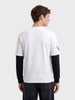 Men's White Oversized Fit Printed Casual T-Shirt