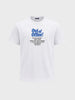 Men's White Regular Fit Printed Casual T-Shirt