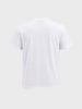 Men's White Regular Fit Printed Casual T-Shirt