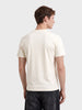 Men's Off White Regular Fit Printed Casual T-Shirt