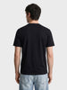Men's Black Regular Fit Printed Casual T-Shirt