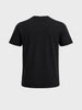 Men's Black Regular Fit Printed Casual T-Shirt