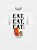Men's White Regular Fit Character Printed Casual T-Shirt