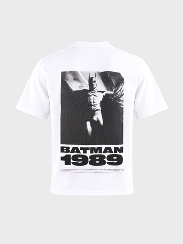 Men's White Regular Fit Graphic Printed Character Casual T-Shirt