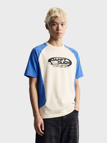 Men's White Regular Fit Graphic Printed Casual T-Shirt