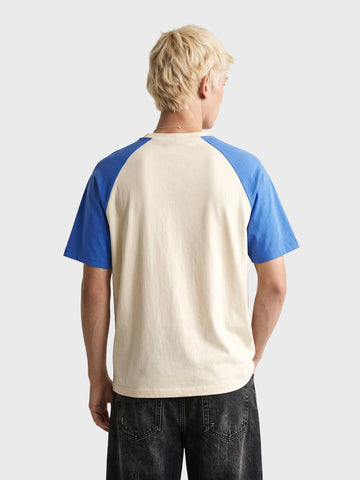 Men's White Regular Fit Graphic Printed Casual T-Shirt