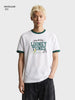 Men's White Regular Fit Graphic Printed Character Casual T-Shirt