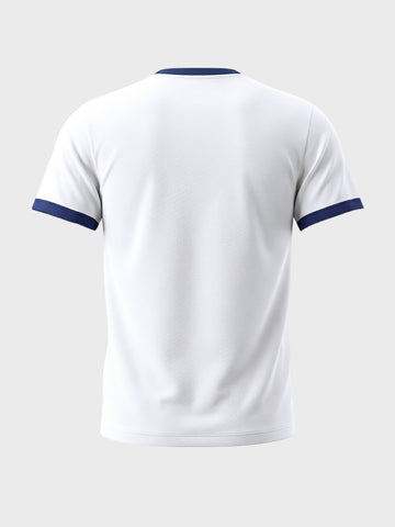 Men's White Regular Fit Graphic Printed Character Casual T-Shirt