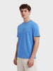 Men's Blue Regular Fit Printed Casual T-Shirt