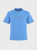 Men's Blue Regular Fit Printed Casual T-Shirt