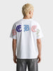 Men's White Relaxed Fit Printed Casual T-Shirt
