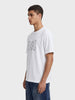 Men's White Relaxed Fit Solid Casual T-Shirt