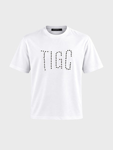 Men's White Relaxed Fit Solid Casual T-Shirt