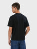 Men's Black Relaxed Fit Solid Casual T-Shirt