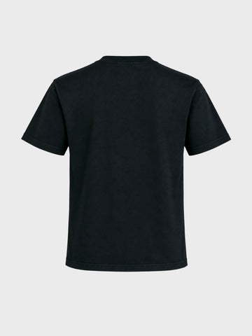 Men's Black Relaxed Fit Solid Casual T-Shirt