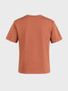 Men's Rust Relaxed Fit Textured Casual T-Shirt