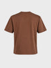 Men's Brown Relaxed Fit Printed Casual T-Shirt