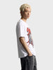 Men's White Relaxed Fit Printed Character T-Shirt