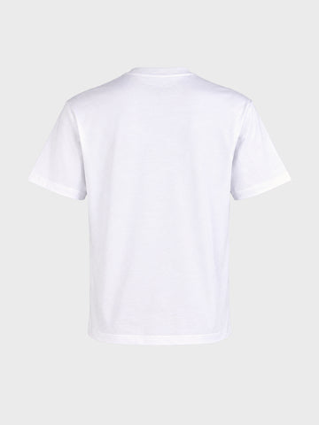 Men's White Relaxed Fit Printed Character T-Shirt