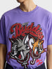 Men's Blue Relaxed Fit Printed Character T-Shirt