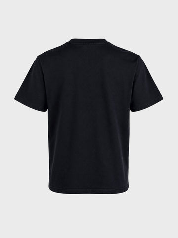 Men's Black Relaxed Fit Printed Casual T-Shirt
