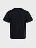 Men's Black Relaxed Fit Printed Casual T-Shirt
