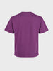 Men's Purple Relaxed Fit Printed Casual T-Shirt