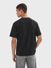 Men's Black Relaxed Fit Printed Character T-Shirt