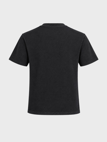 Men's Black Relaxed Fit Printed Character T-Shirt