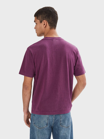 Men's Pink Relaxed Fit Printed Character T-Shirt
