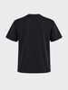 Men's Black Relaxed Fit Printed Casual T-Shirt