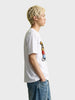 Men's White Relaxed Fit Printed Character T-Shirt