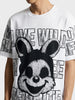 Men's White Relaxed Fit Solid Casual T-Shirt