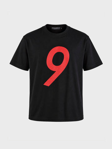 Men's Black Relaxed Fit Graphic Printed Street Wear T-Shirt