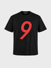 Men's Black Relaxed Fit Graphic Printed Street Wear T-Shirt