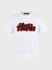 Men's White Relaxed Fit Printed Casual T-Shirt