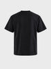 Men's Black Relaxed Fit Printed Casual T-Shirt