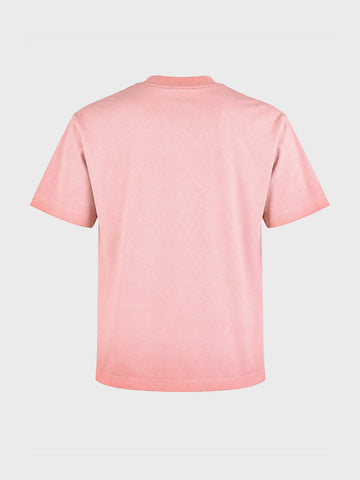 Men's Beige Relaxed Fit Printed Casual T-Shirt