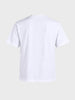 Men's White Relaxed Fit Printed Casual T-Shirt